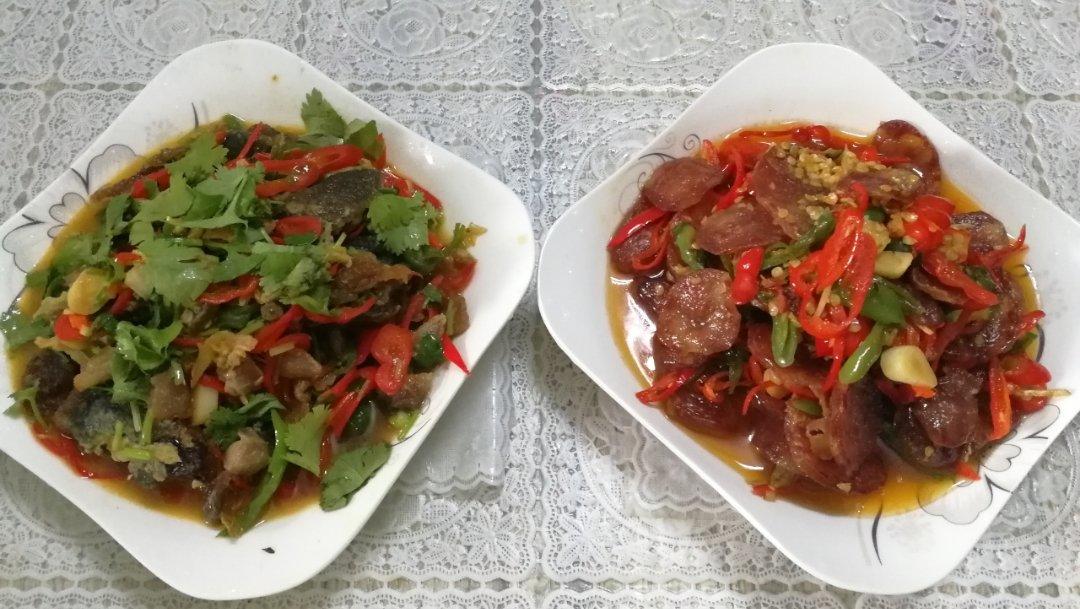 尖椒肉末炒皮蛋
