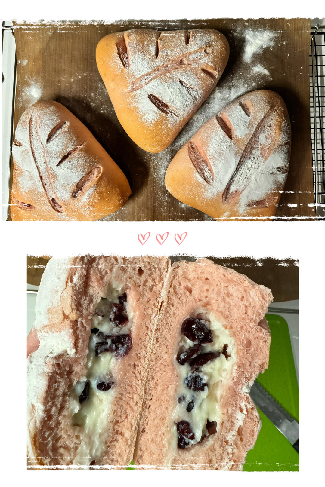 火龙果奶酪软欧包