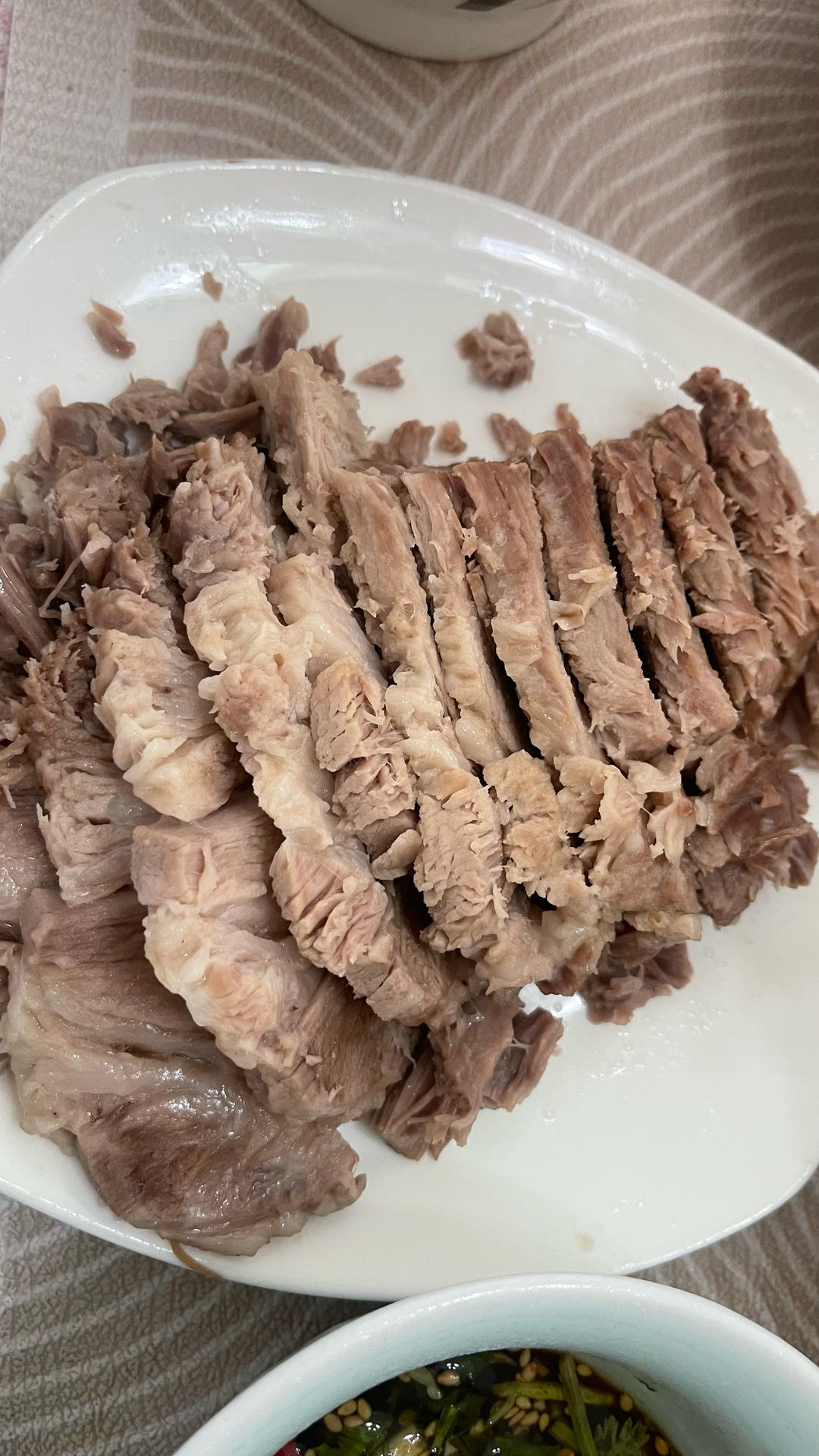白切梅花肉