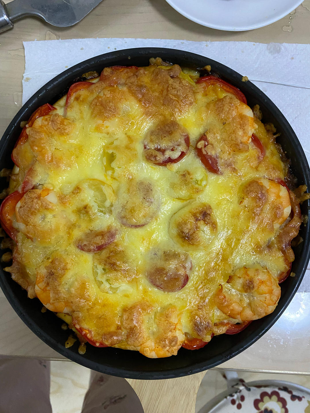 8寸虾仁披萨🍕/披萨合集（朋友说比BSK好吃）