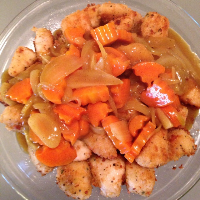 张丽傻做的咖喱鱼块