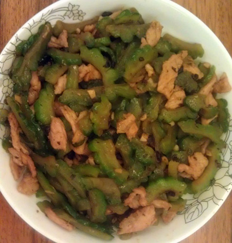豆豉苦瓜炒肉