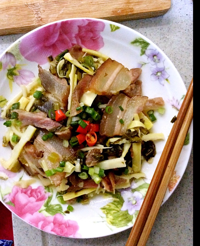 冬笋炒腊肉