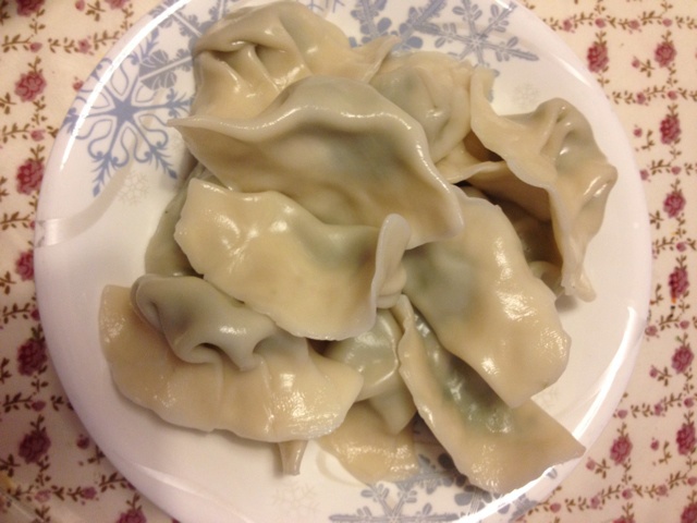 荠菜鲜肉水饺