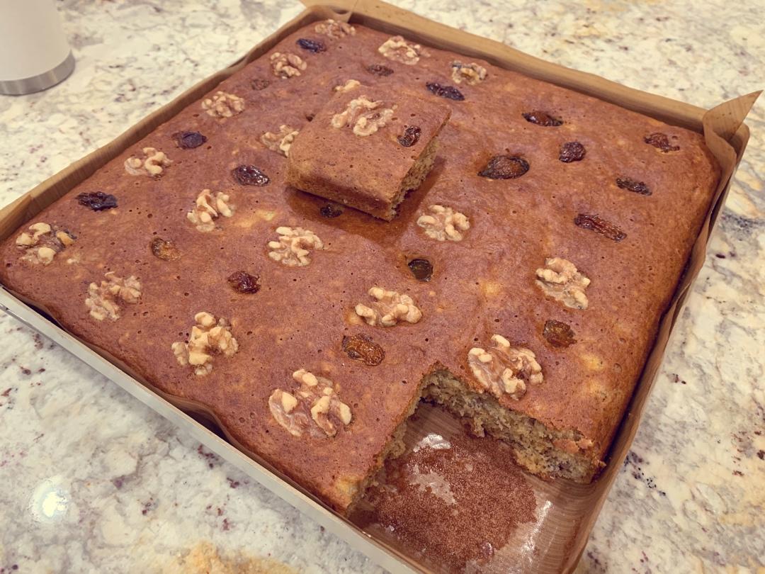 香蕉核桃蛋糕（低油少糖健康版）