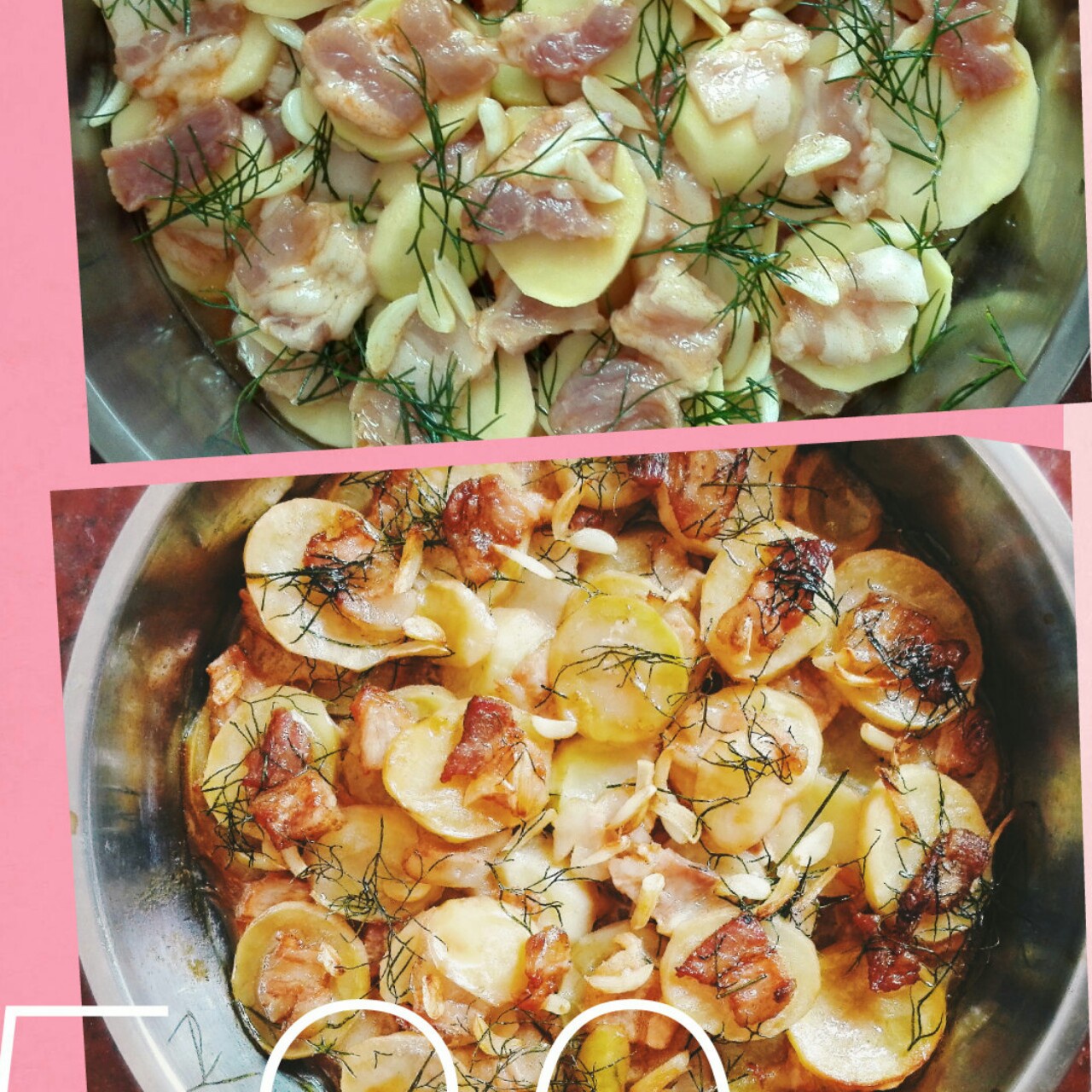 新奥尔良烤鸡腿土豆