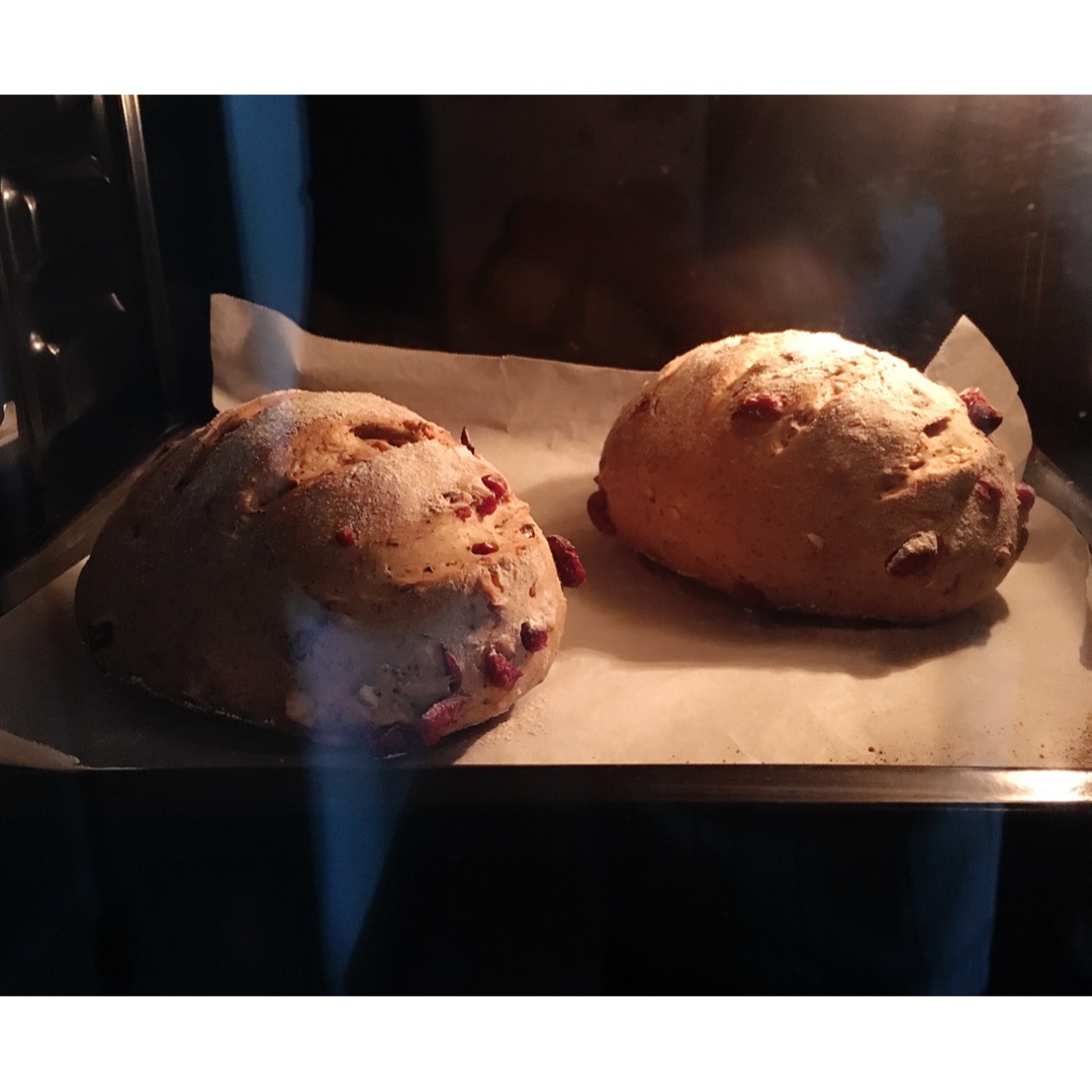 果料满满-红茶蔓越莓核桃面包