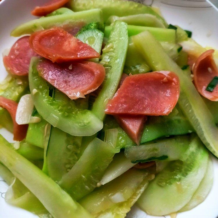 💥黄瓜炒火腿