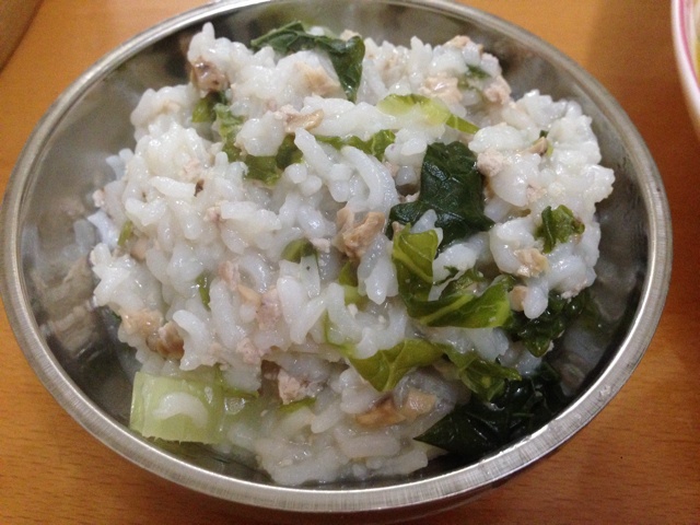 香菇鸡肉粥(宝宝营养早餐)