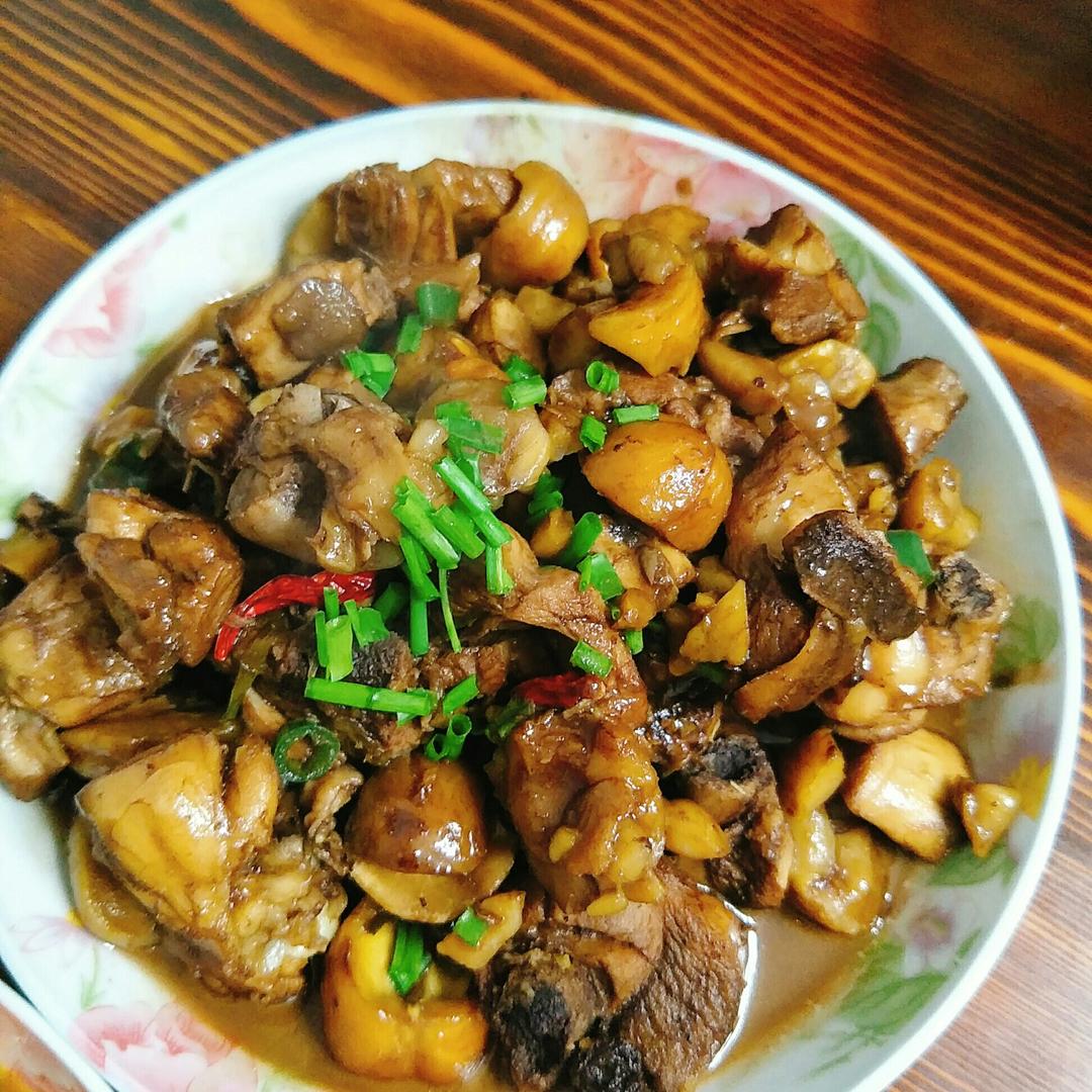 板栗烧鸡