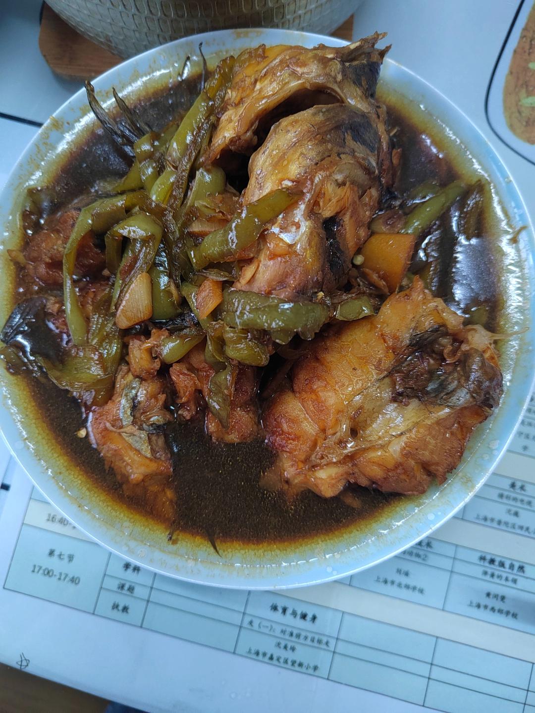 红烧鮰鱼懒人烧法（不用开油锅）味道灵的不得了