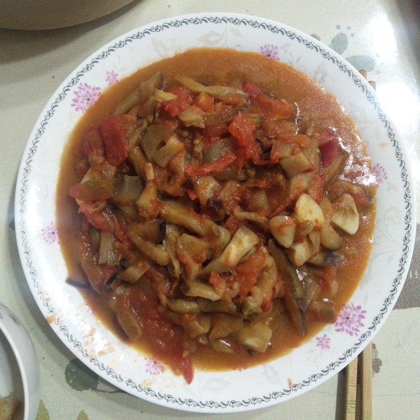 西红柿烧茄子