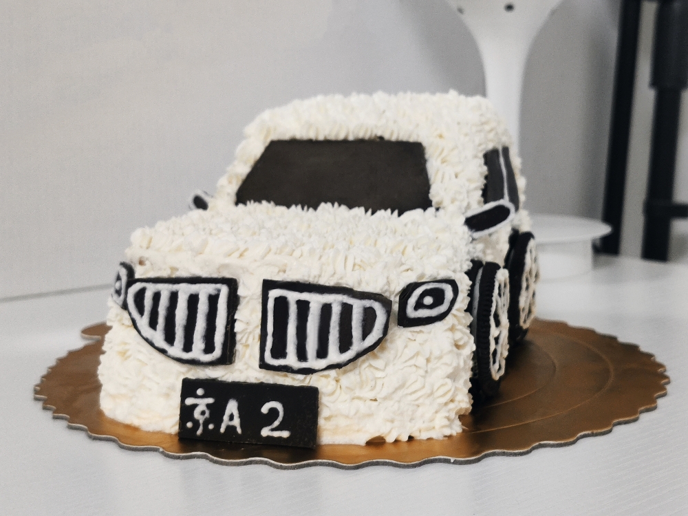 『老李出品』生日蛋糕 （6寸、8寸）小汽车 宝宝生日蛋糕 新手零失败的做法 步骤6