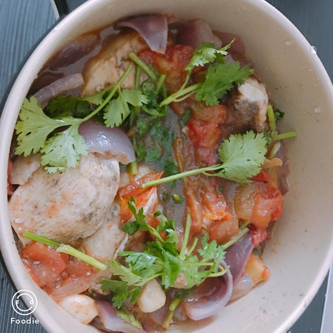 番茄炖鸡胸丨健康·三餐