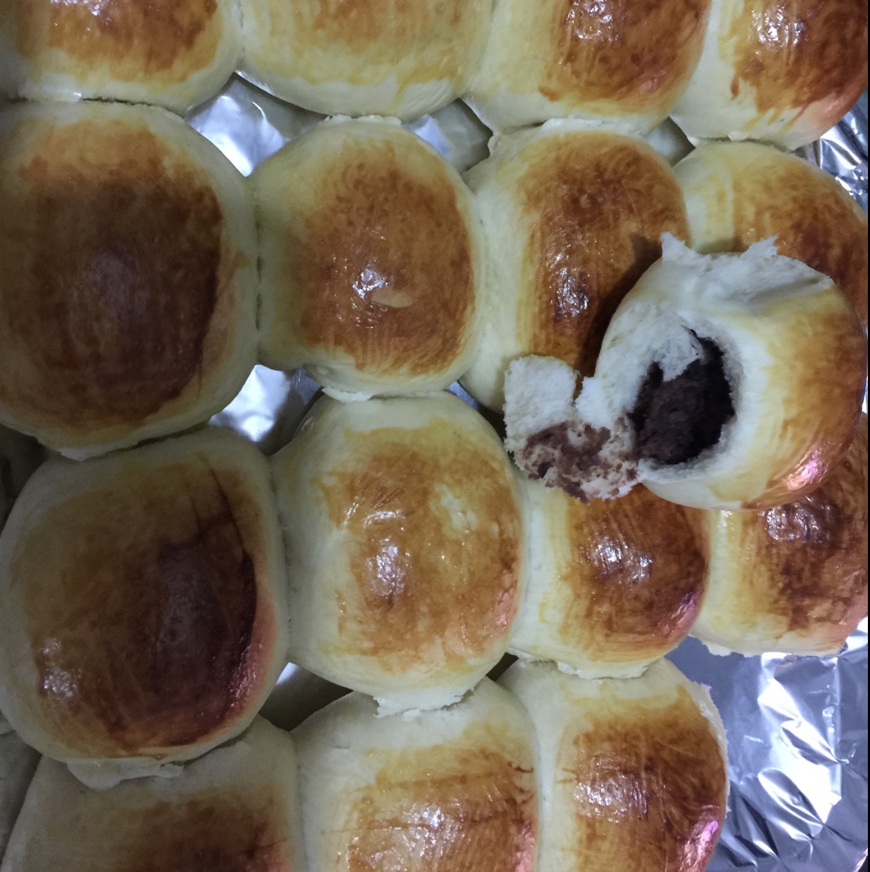 牛奶红豆小餐包