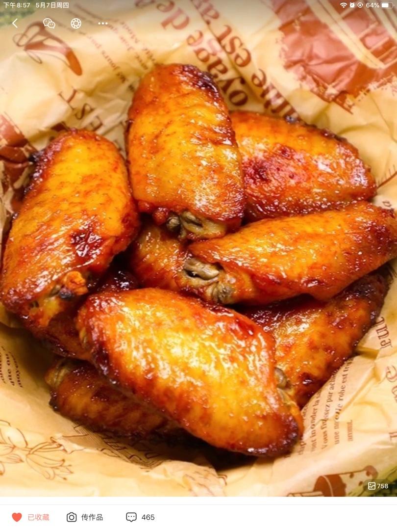 自制奥尔良鸡翅，零失败，做法超简单
