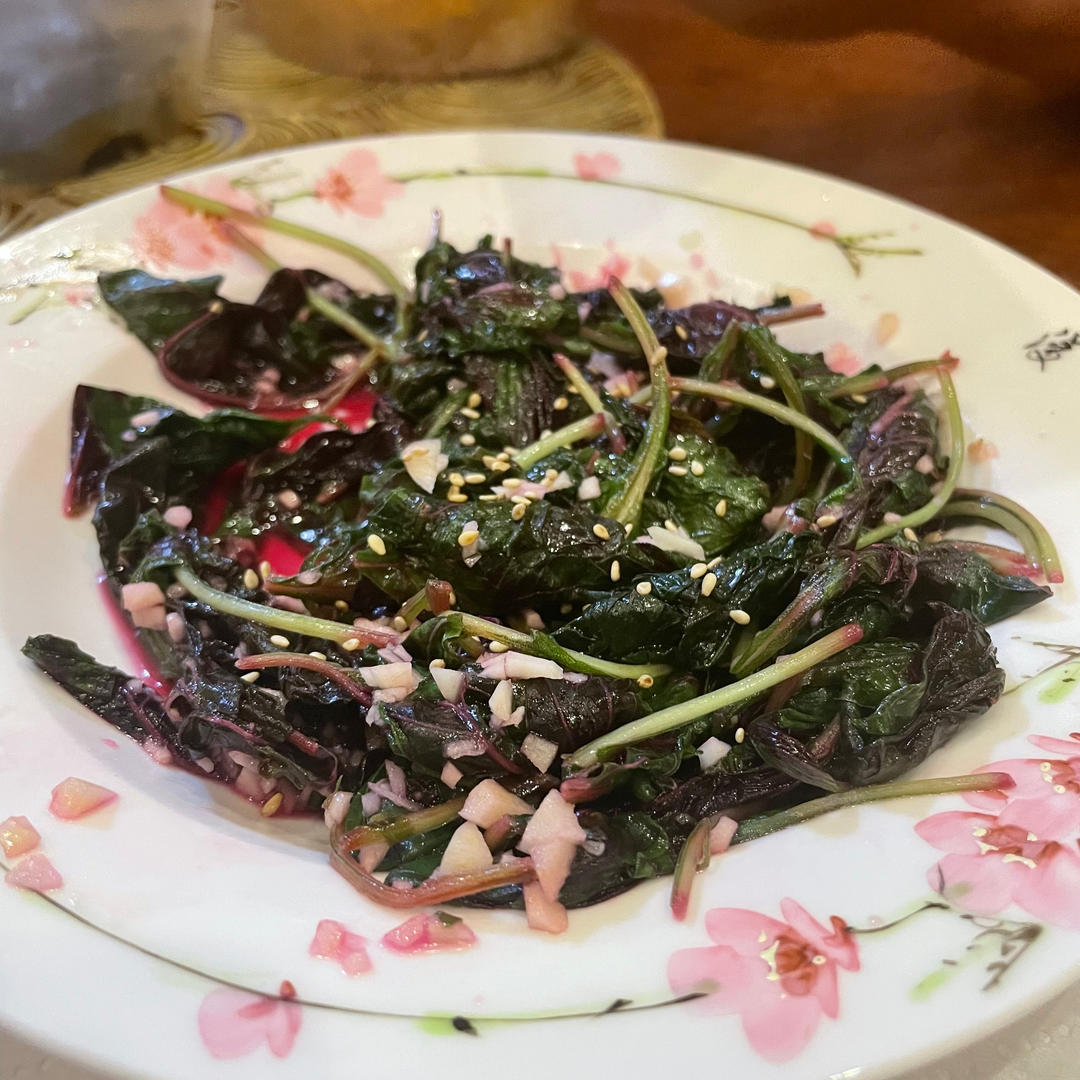 清炒红苋菜（简单菜也有窍门，一看就明白）
