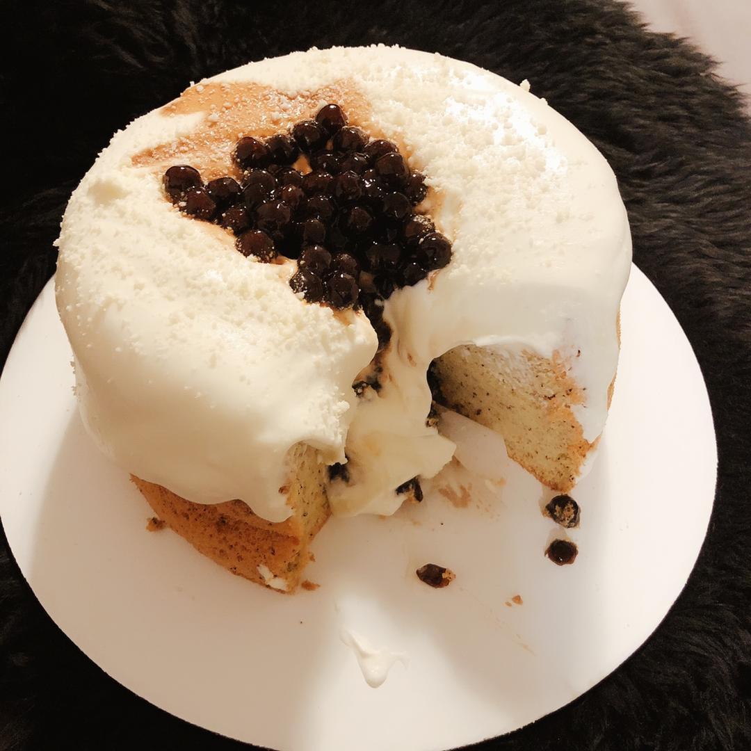 珍珠奶茶雪崩蛋糕【曼食慢语】
