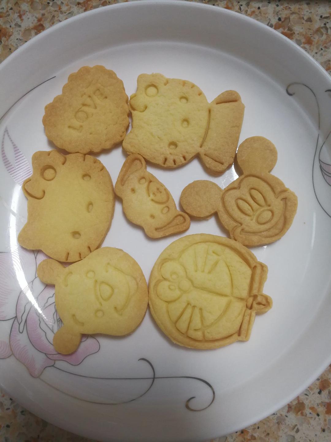 卡通黄油饼干
