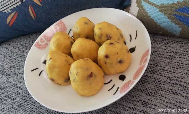 豆渣蜜豆小窝头