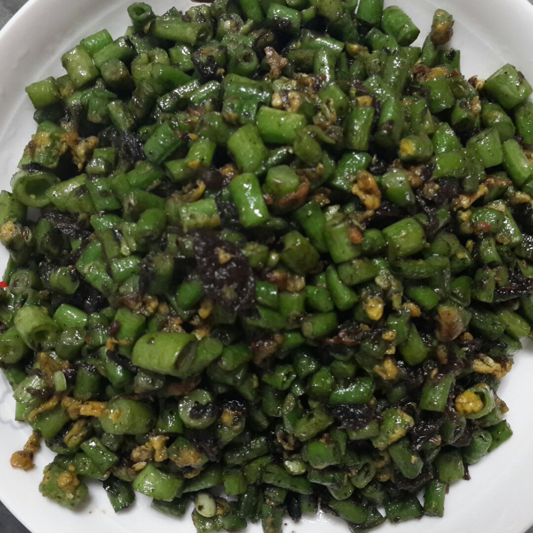 豆角炒鸡蛋