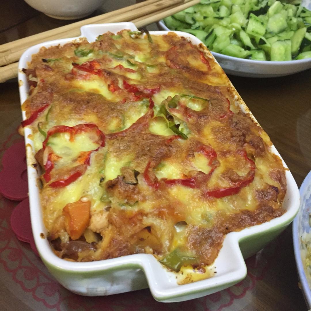 番茄鸡肉浓情焗饭【两人份】