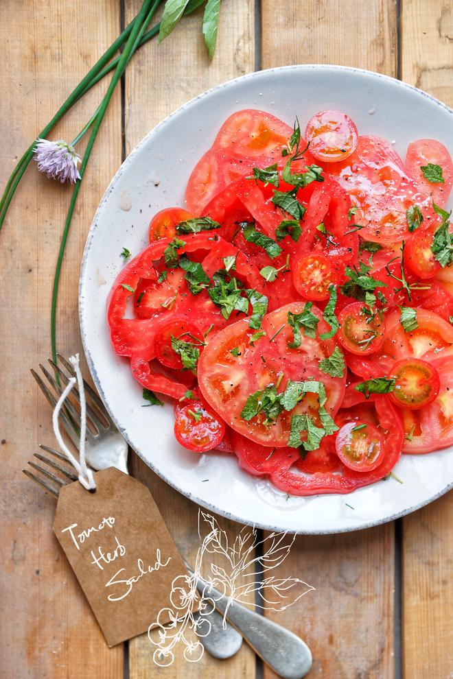 夏日番茄香草沙拉的做法