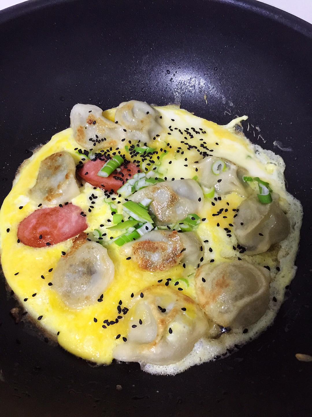 剩饺子新吃法