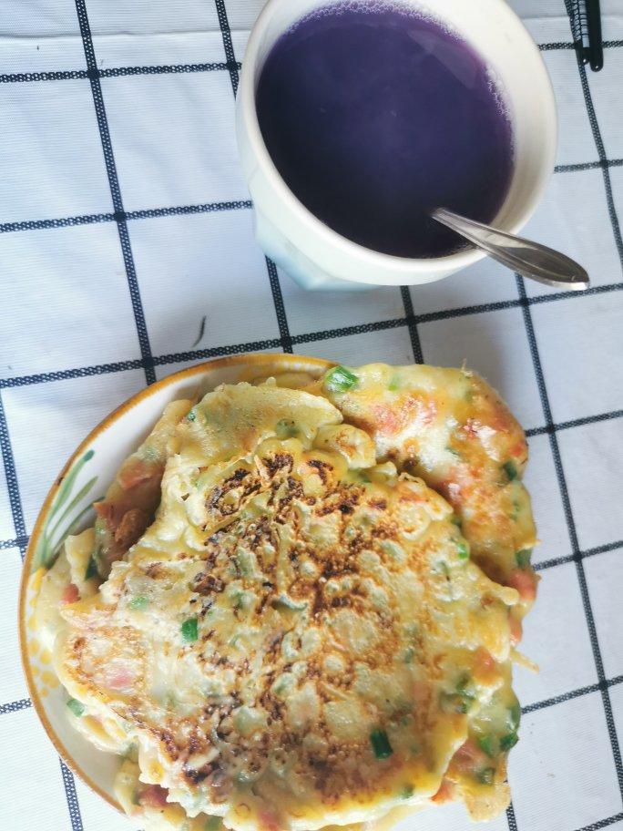 快速早餐鸡蛋葱花饼