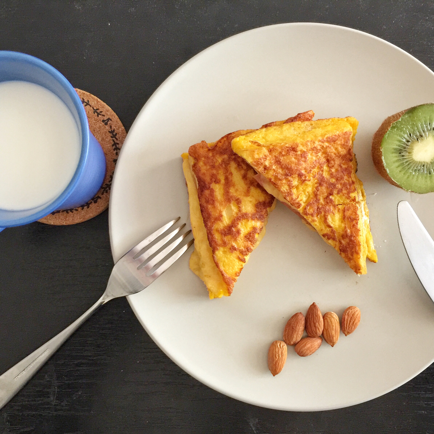 十分钟快手早餐【港式火腿西多士】