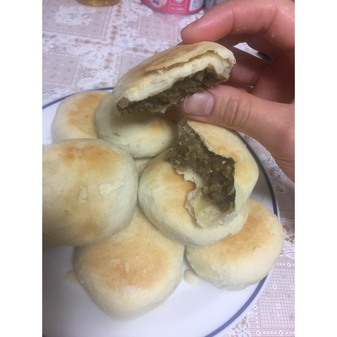 酥皮绿豆饼