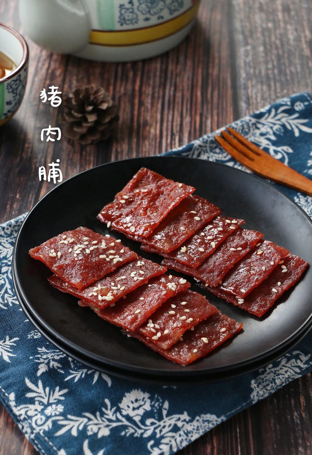 自制猪肉脯。烤箱与平底锅两种做法