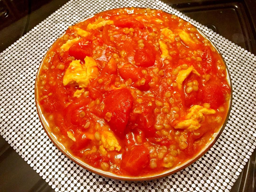 小麦鸡蛋煮番茄