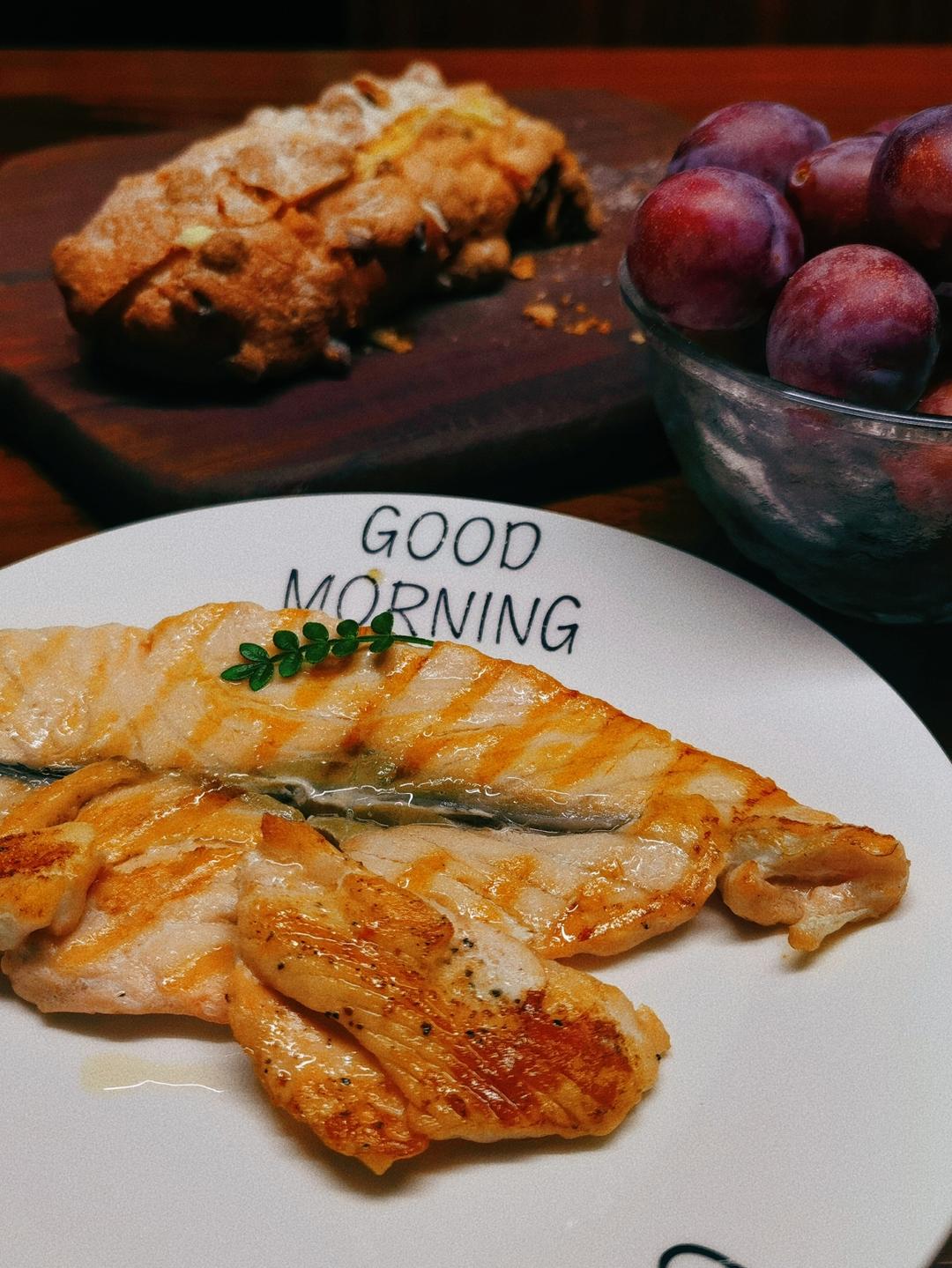 香煎三文鱼