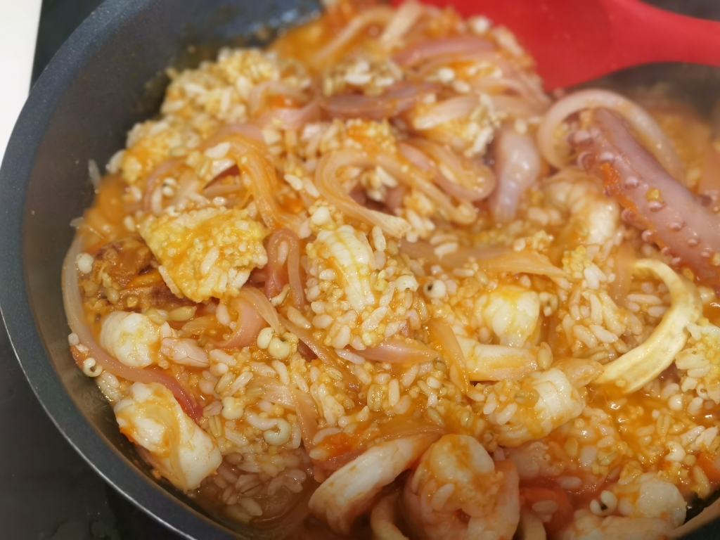 极简家庭意式海鲜番茄烩饭的做法
