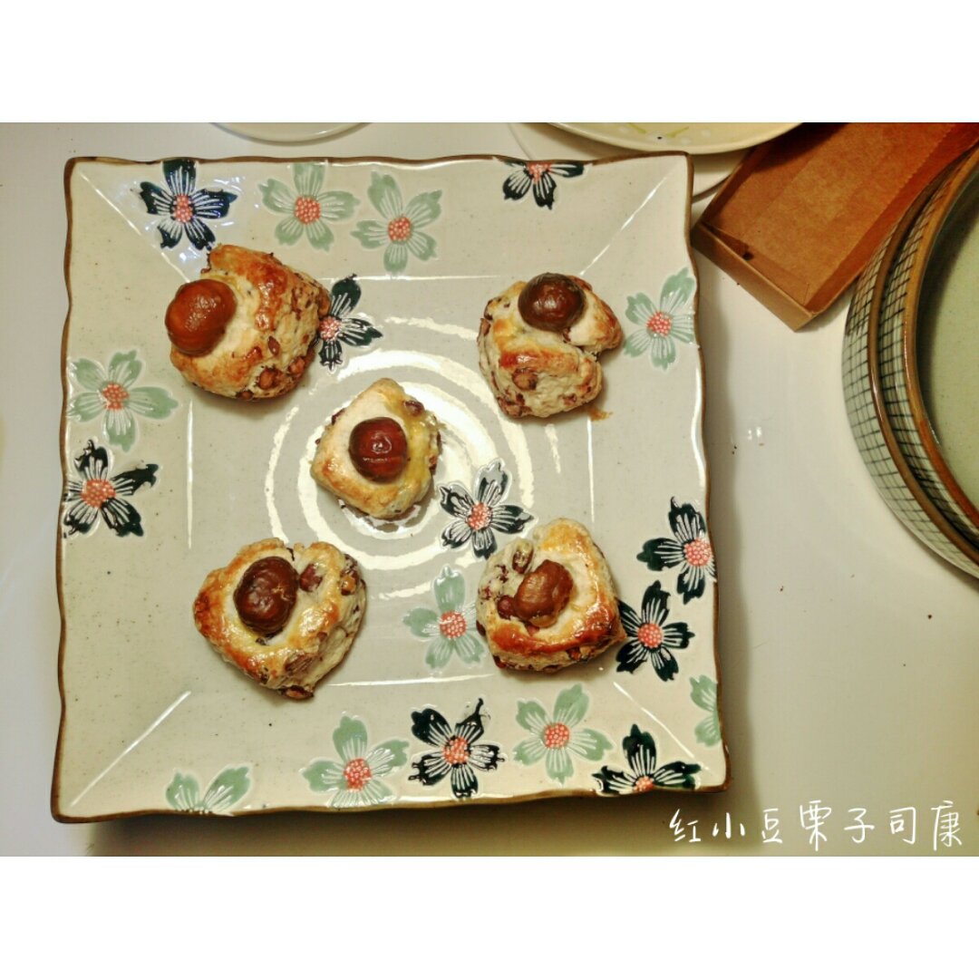 红小豆栗子司康