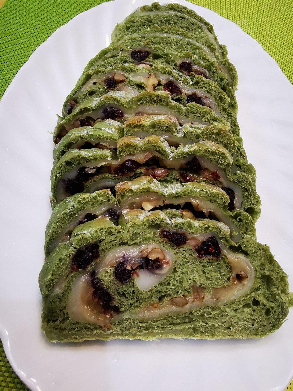 全麦蔓越莓核桃软欧包