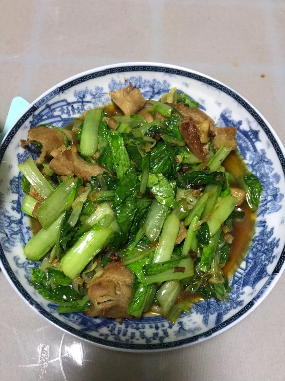 小白菜炒猪肉