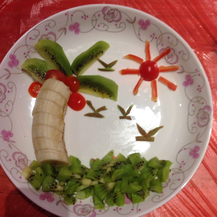 水果拼盘----椰树风