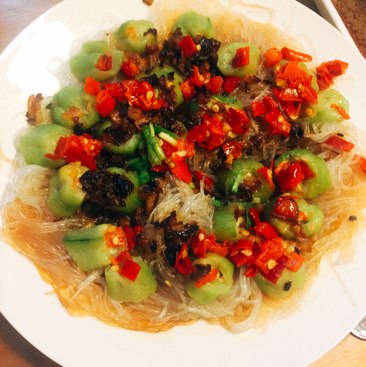 蒜茸粉丝蒸丝瓜
