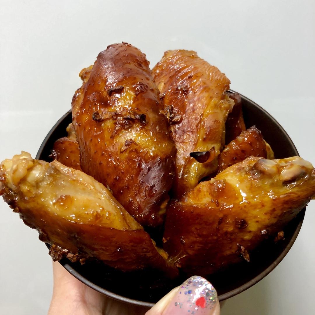 餐厅级别的 蒜香烤鸡翅！！（特别简单！）
