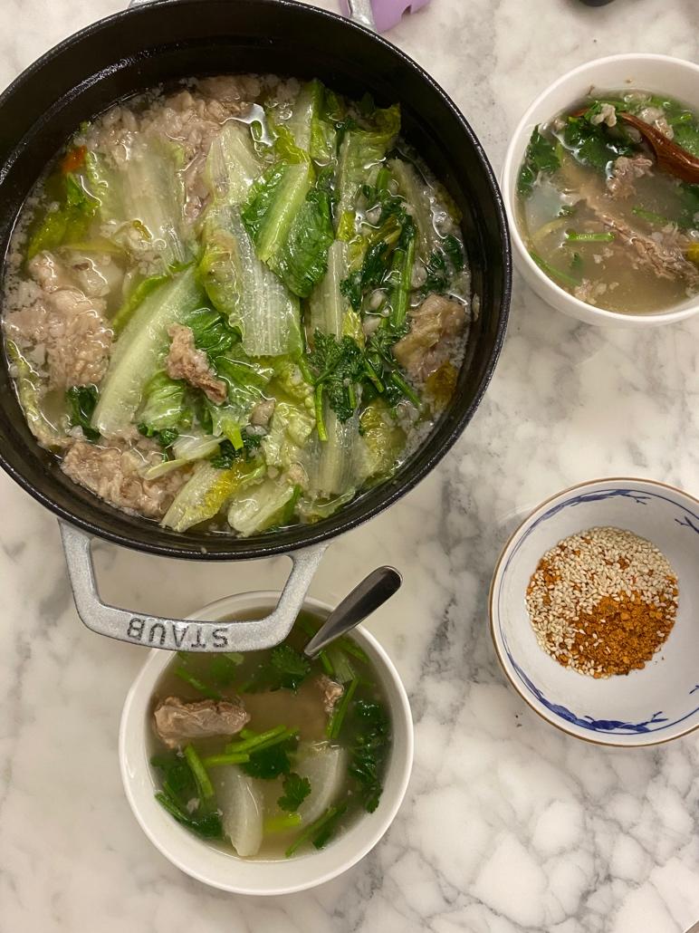 羊肉炖白萝卜