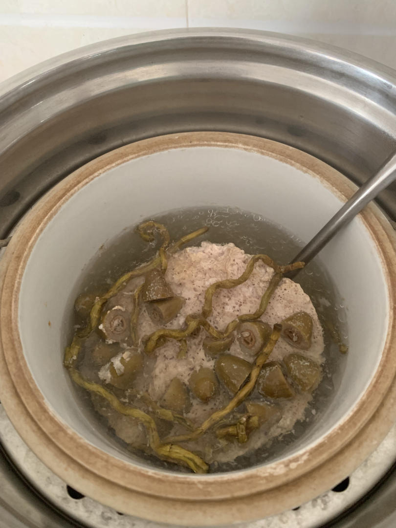 铁皮石斛青橄榄瘦肉汤
