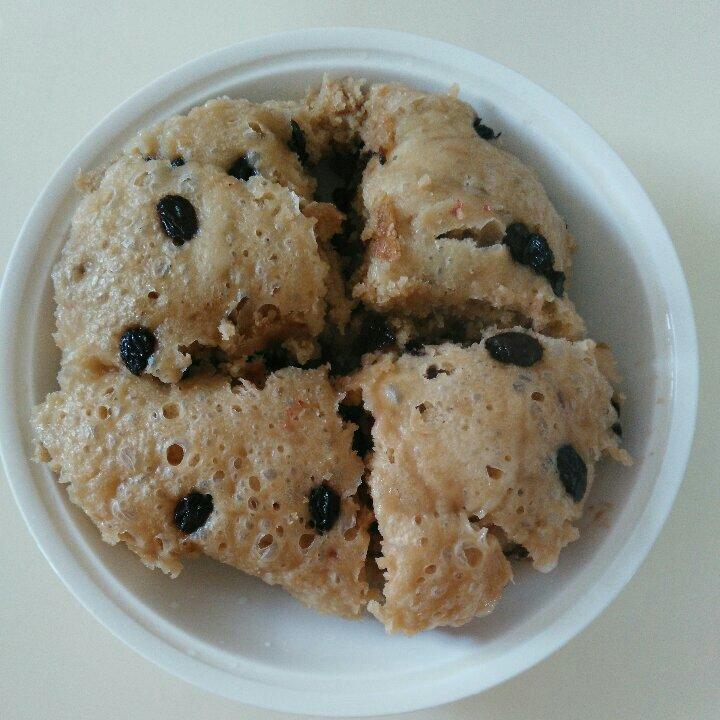 不用揉面，简单易做的——蔓越莓发糕