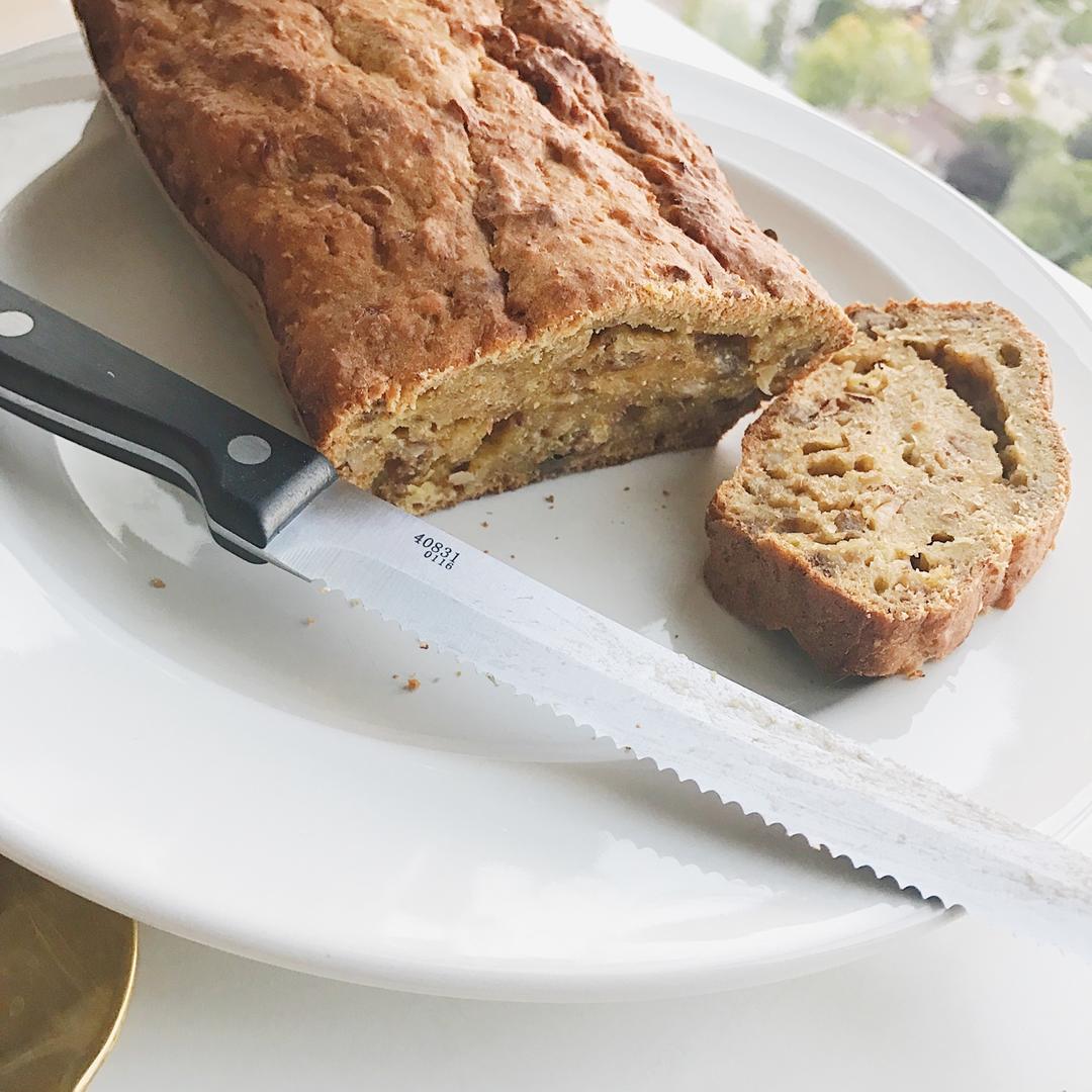 一个盆搞定｜超简单美式无油香蕉面包