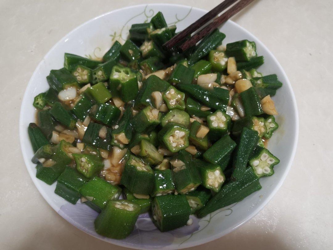 秋葵最好吃的做法，蒜香秋葵