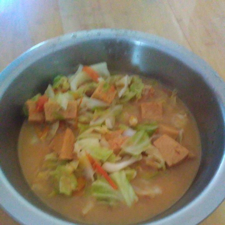包菜炖豆腐