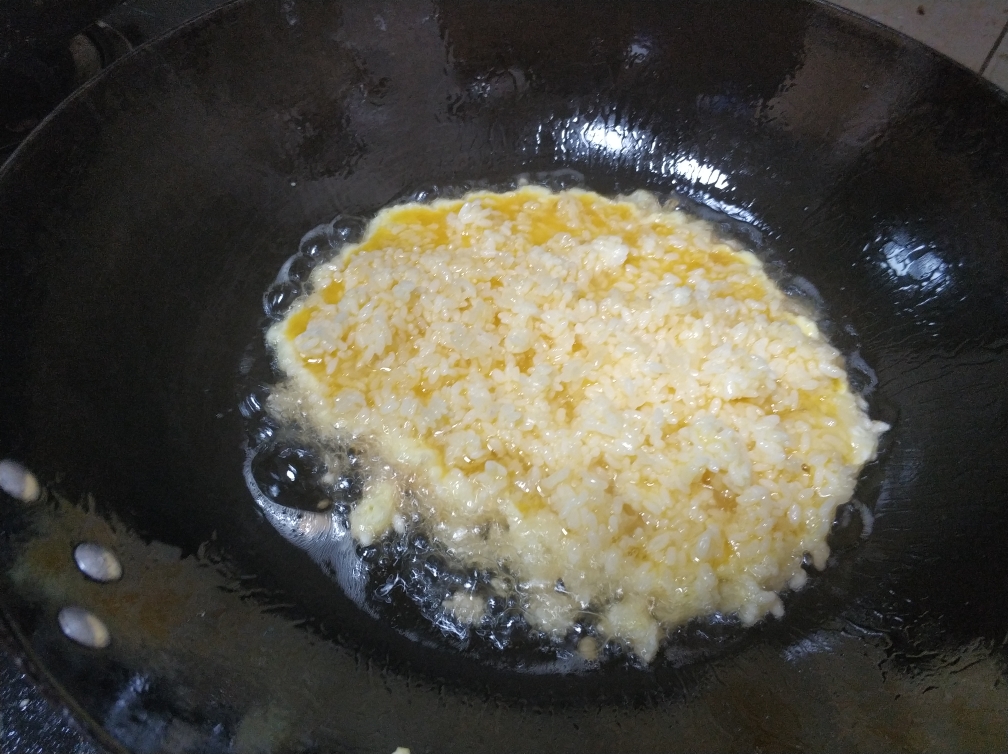 香葱蛋炒饭（火锅必备）的做法 步骤5