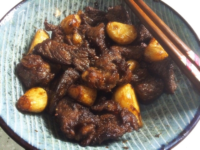 黑蒜子牛肉粒