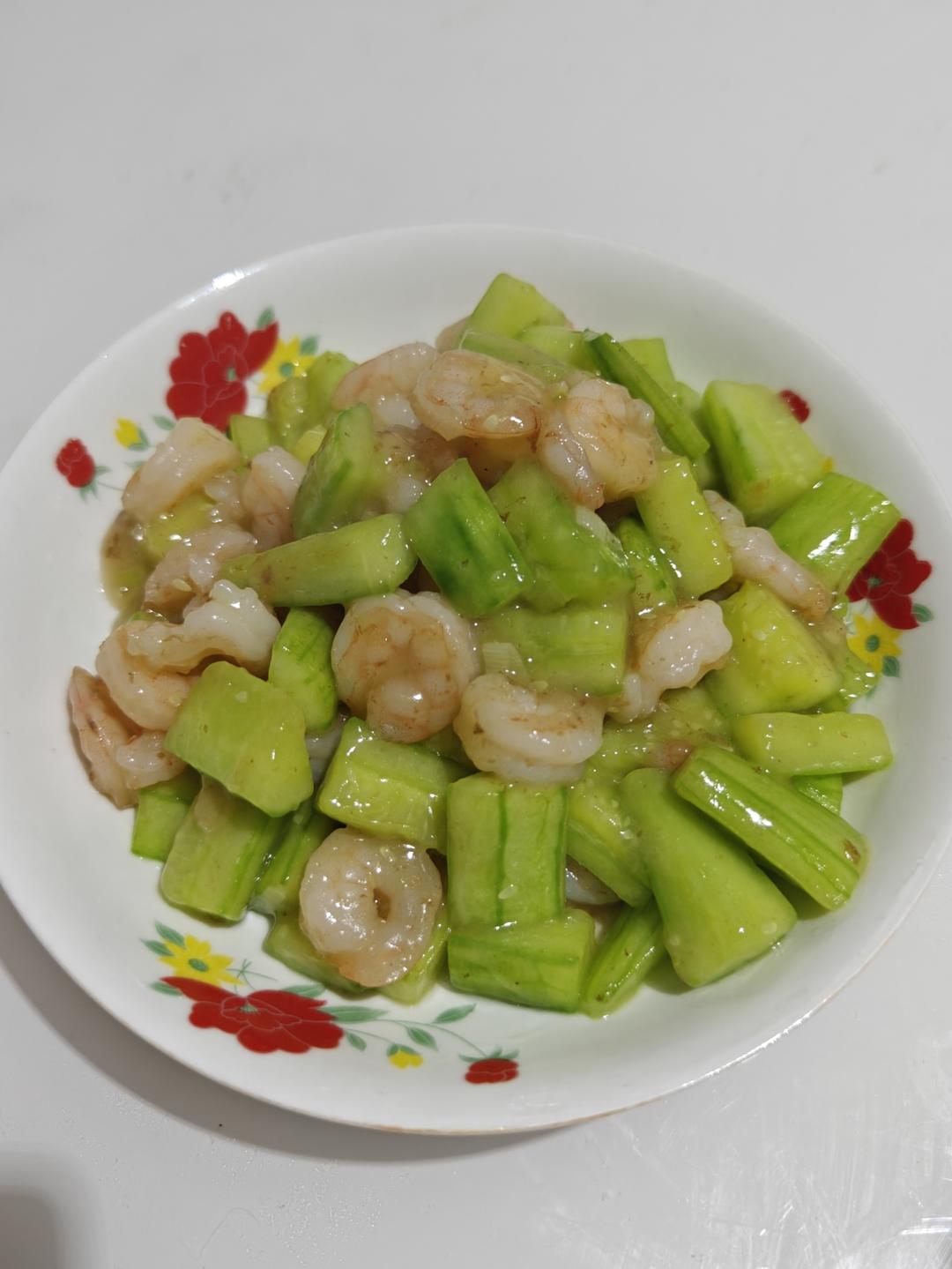 黄瓜炒虾仁